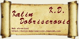 Kalin Dobrišerović vizit kartica